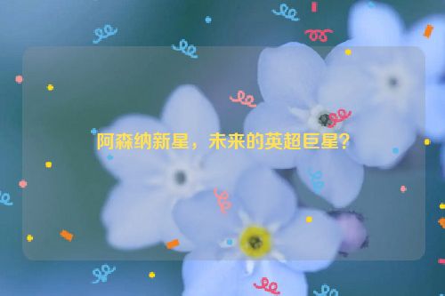 阿森纳新星，未来的英超巨星？